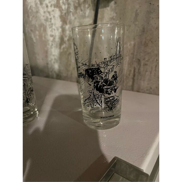 Bank reward from 90’s revolutionary antique glasses set of 8 - Picture 5 of 10